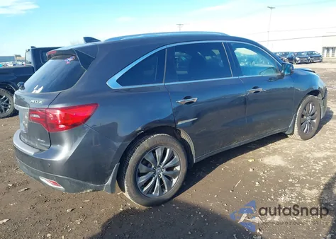 2014 Acura Mdx Technology Package from USA, damaged, VIN 5FRYD4H48EB050254